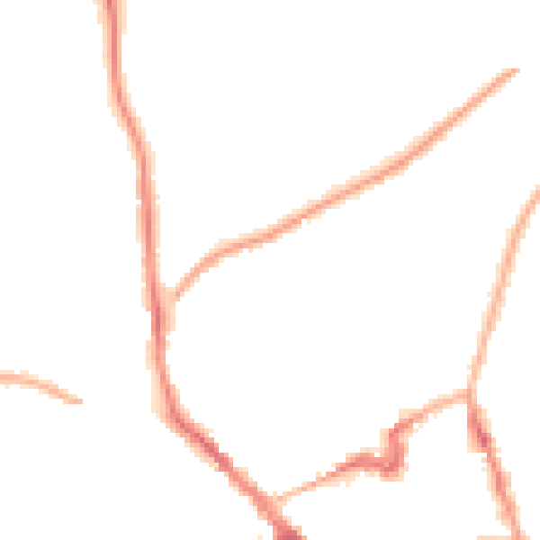 Night-time road noise heatmap for NN8 4QJ
