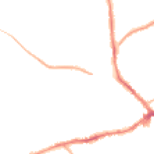 Night-time road noise heatmap for NN8 5BP