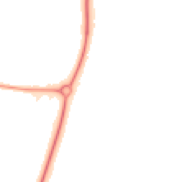 Night-time road noise heatmap for NN8 5ZN