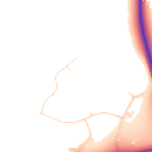 Daytime road noise heatmap for NN8 6DG