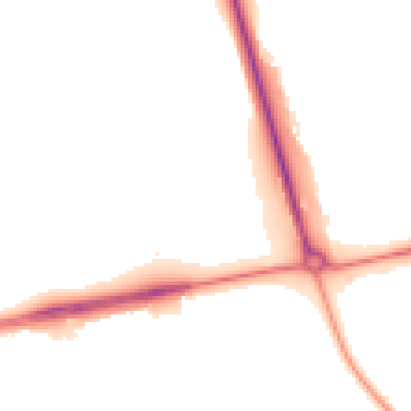 Night-time road noise heatmap for NN8 6DP