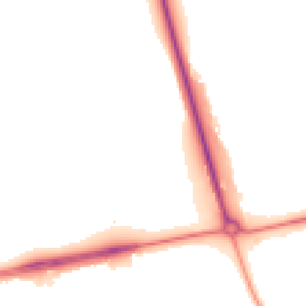 Night-time road noise heatmap for NN8 6DR