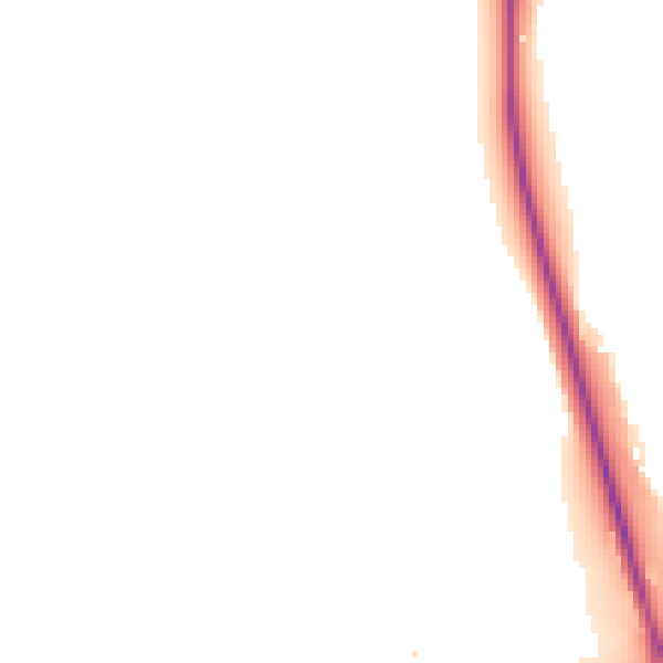 Night-time road noise heatmap for NN8 6DW