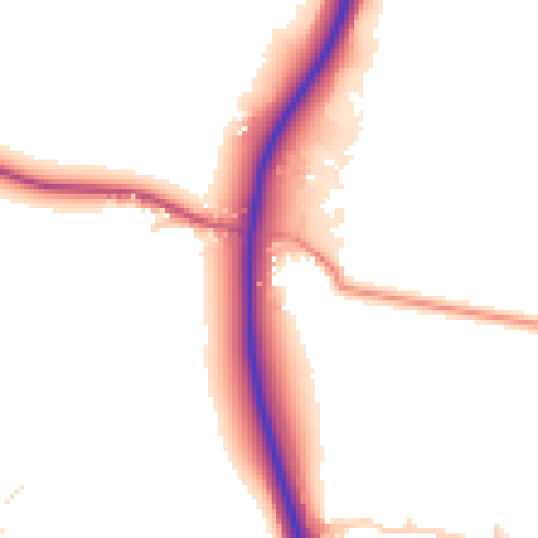 Daytime road noise heatmap for NN9 5AA