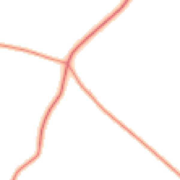 Daytime road noise heatmap for NN9 5AW