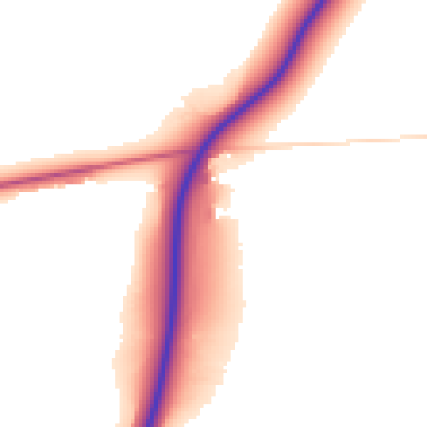 Daytime road noise heatmap for NN9 5BT