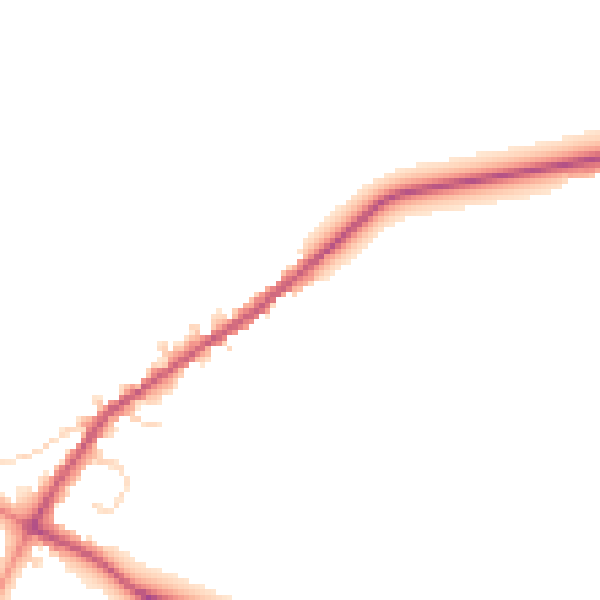 Daytime road noise heatmap for NN9 5BX