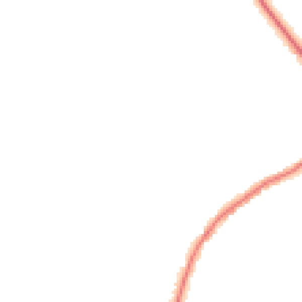 Night-time road noise heatmap for NN9 5JY