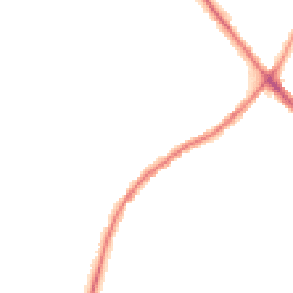 Night-time road noise heatmap for NN9 5LH