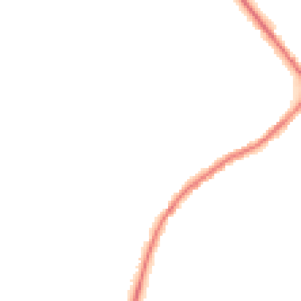 Night-time road noise heatmap for NN9 5LL