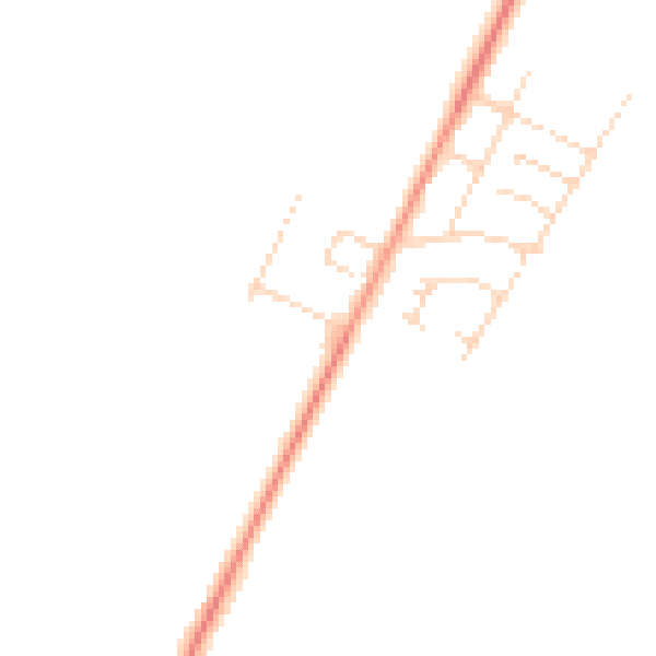 Daytime road noise heatmap for NN9 5UX