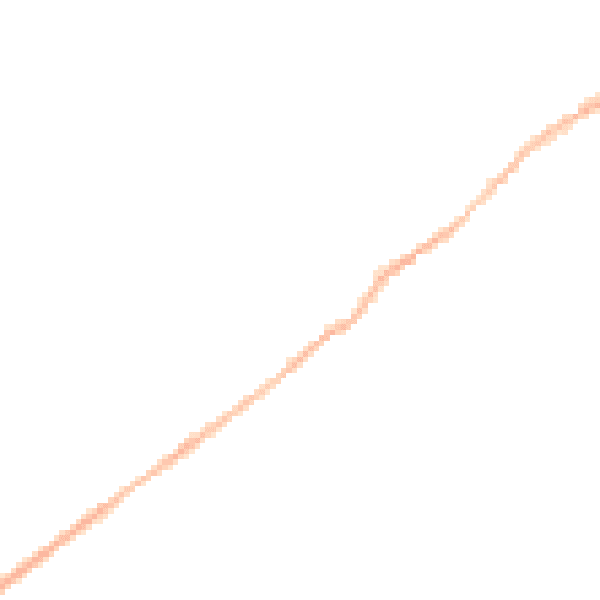 Night-time road noise heatmap for NN9 5WD