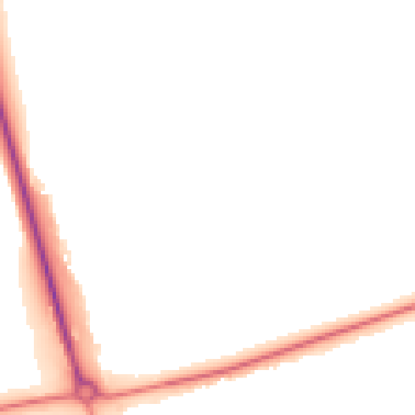 Night-time road noise heatmap for NN9 5YN
