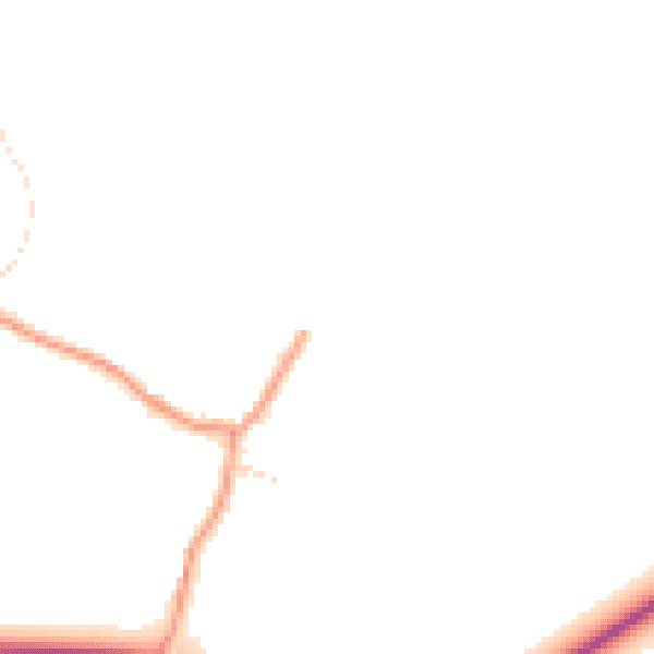 Daytime road noise heatmap for NN9 6BN
