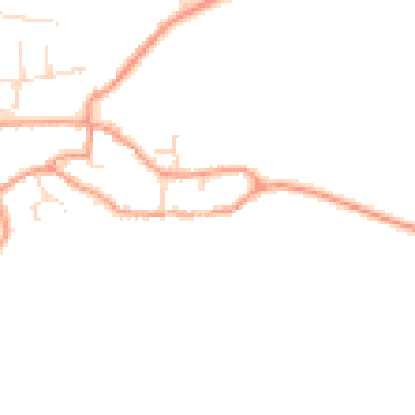 Daytime road noise heatmap for NN9 6PX