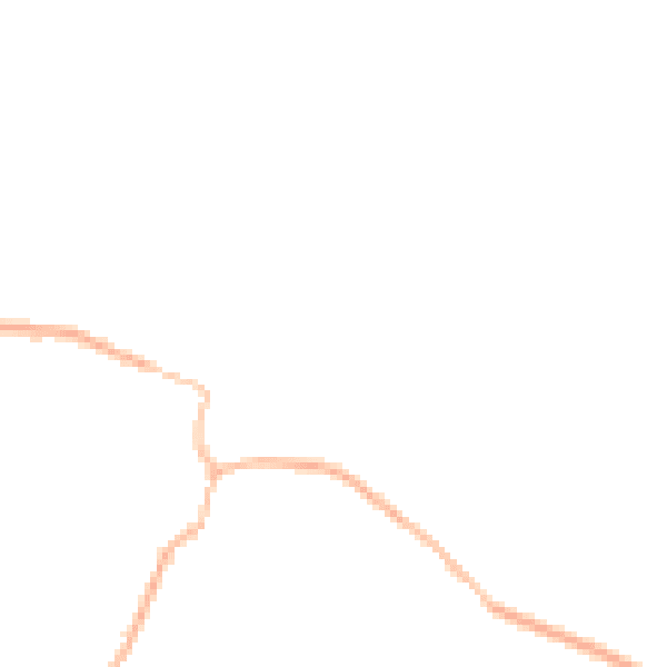Night-time road noise heatmap for NN9 6XH