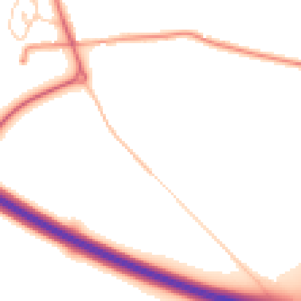 Daytime road noise heatmap for NR10 3AG