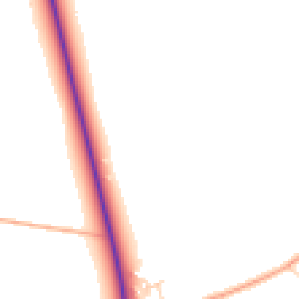 Daytime road noise heatmap for NR10 3AS