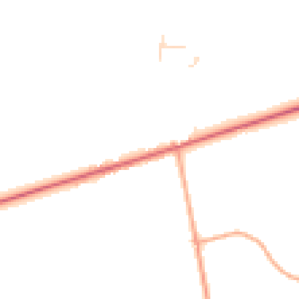 Daytime road noise heatmap for NR10 3AX