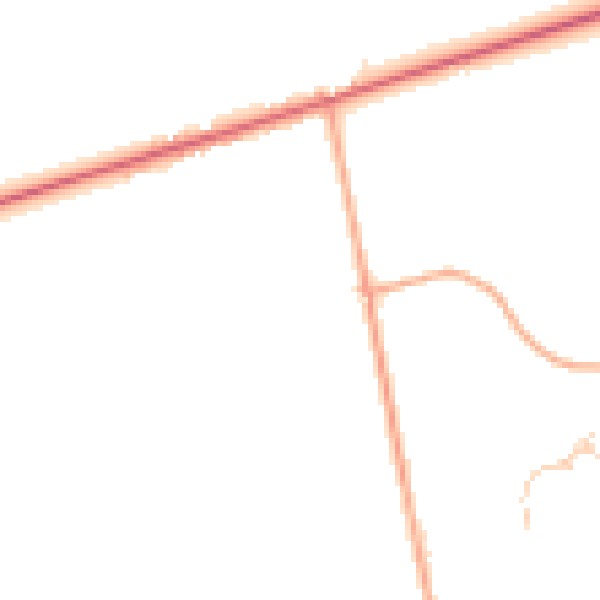 Daytime road noise heatmap for NR10 3BQ