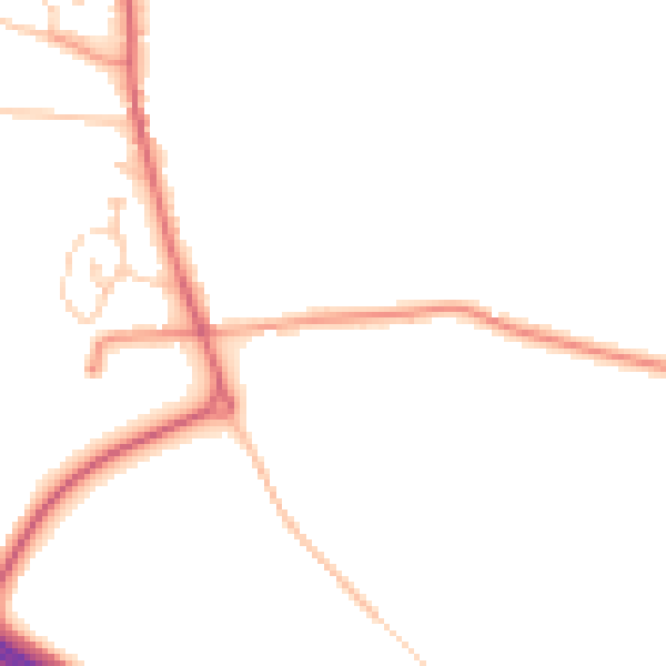 Daytime road noise heatmap for NR10 3DB