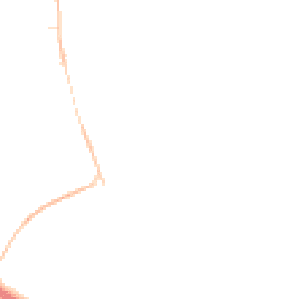 Night-time road noise heatmap for NR10 3DB