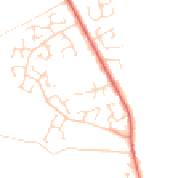Daytime road noise heatmap for NR10 3DG