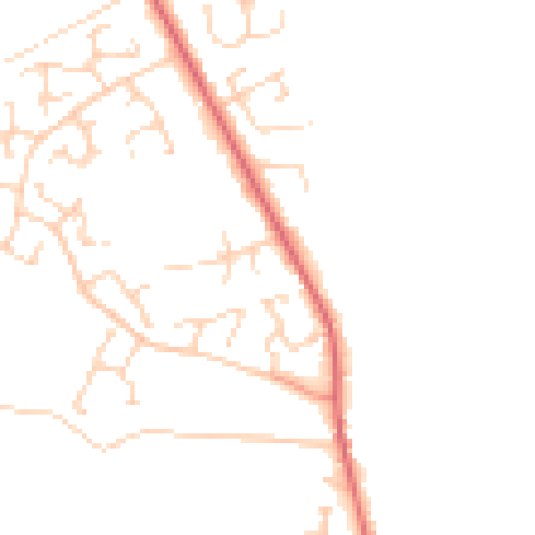Daytime road noise heatmap for NR10 3DJ