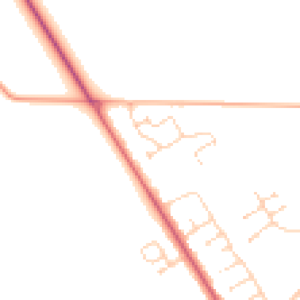 Daytime road noise heatmap for NR10 3GA