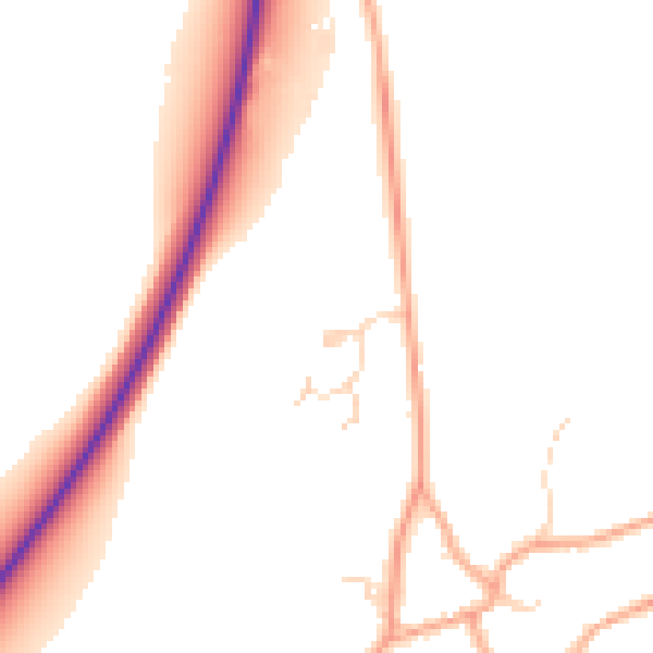 Daytime road noise heatmap for NR10 3JS