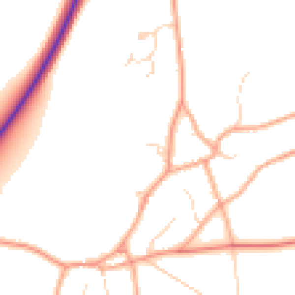 Daytime road noise heatmap for NR10 3LN