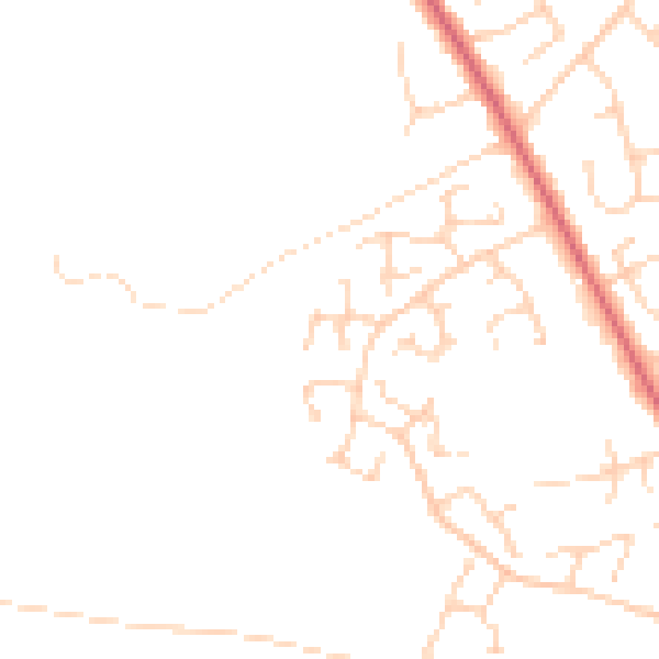 Daytime road noise heatmap for NR10 3RP