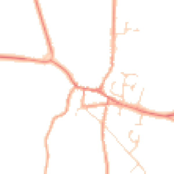 Daytime road noise heatmap for NR10 4AA
