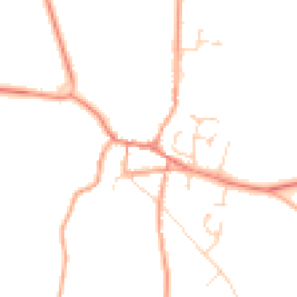 Daytime road noise heatmap for NR10 4AE