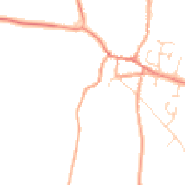 Daytime road noise heatmap for NR10 4AH