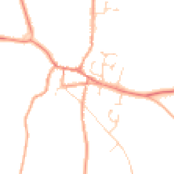 Daytime road noise heatmap for NR10 4AP