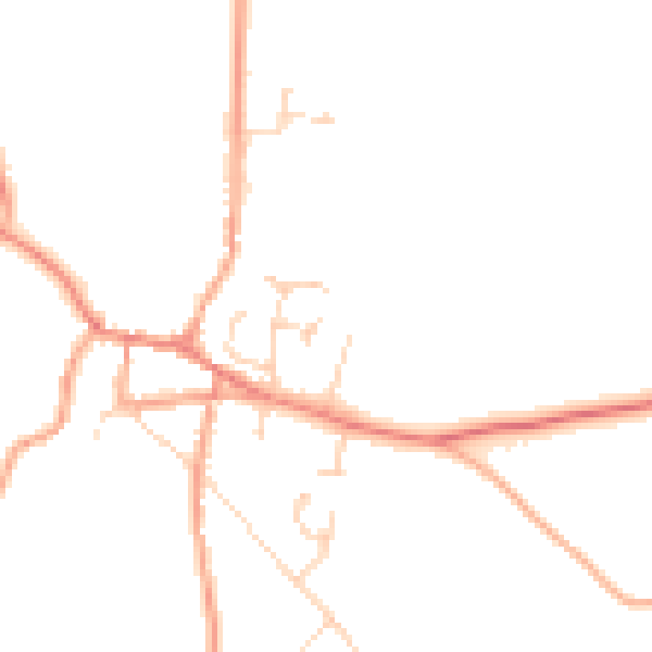 Daytime road noise heatmap for NR10 4BL