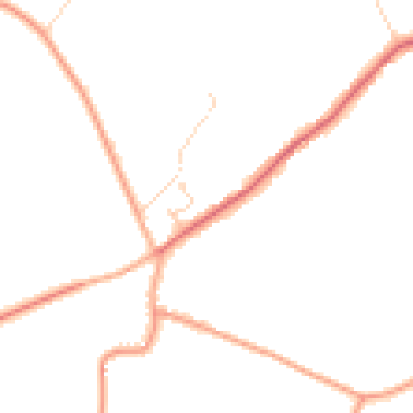 Daytime road noise heatmap for NR10 4BU