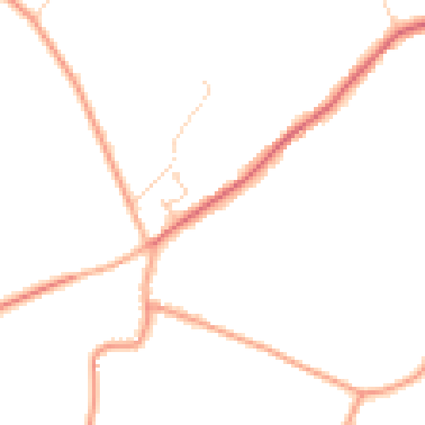 Daytime road noise heatmap for NR10 4DG