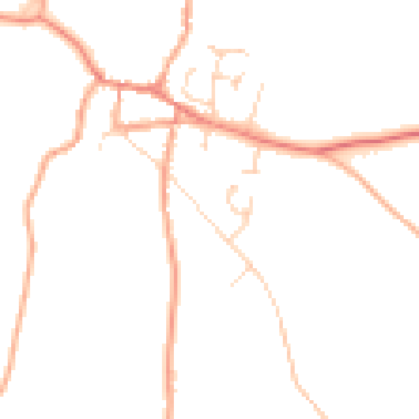 Daytime road noise heatmap for NR10 4EX