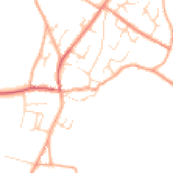 Daytime road noise heatmap for NR10 4JL