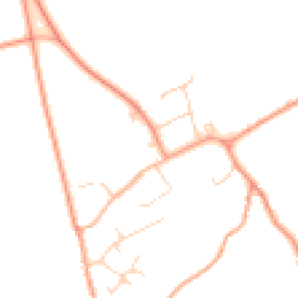 Daytime road noise heatmap for NR10 5EY
