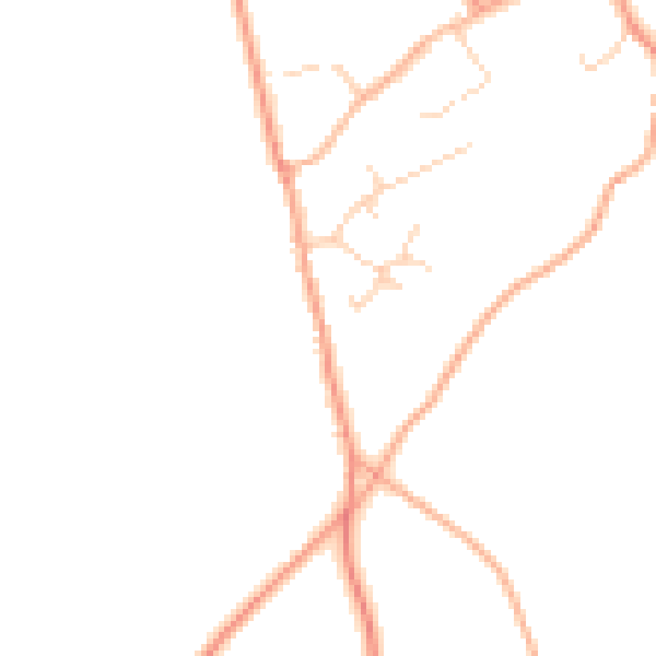 Daytime road noise heatmap for NR10 5HF