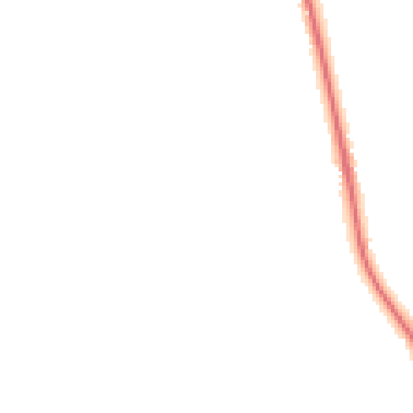 Night-time road noise heatmap for NR10 5LE