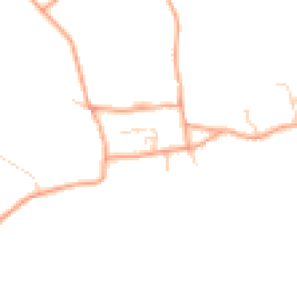 Daytime road noise heatmap for NR10 5NE