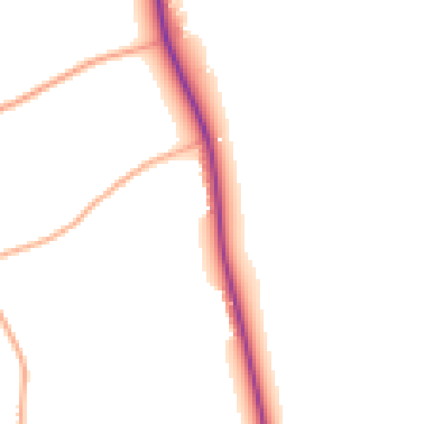 Daytime road noise heatmap for NR10 5QX