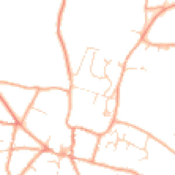 Daytime road noise heatmap for NR11 6HL