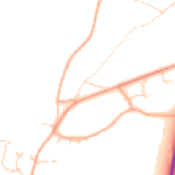 Daytime road noise heatmap for NR11 6LP