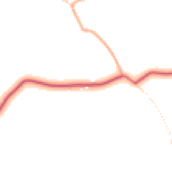 Daytime road noise heatmap for NR11 7DP