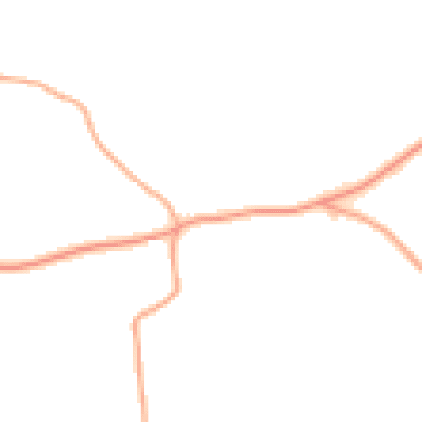 Daytime road noise heatmap for NR11 7HE